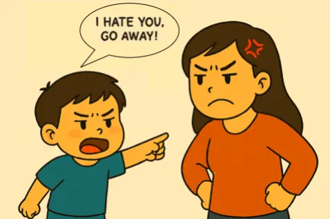 孩子生氣拒絕大人 Able艾藍兒童發展中心