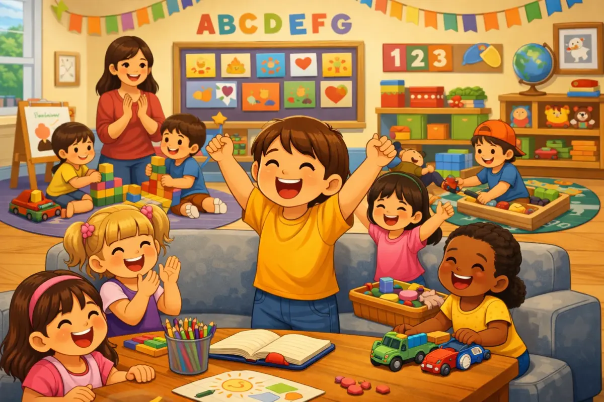幼兒在N班學習課室常規、與同儕互動及適應群體生活